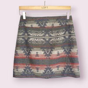 Aztec print skirt size 2